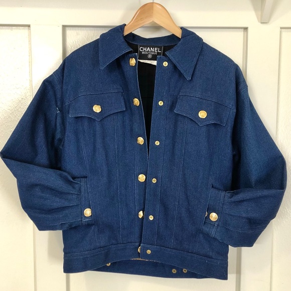 vintage chanel denim jacket